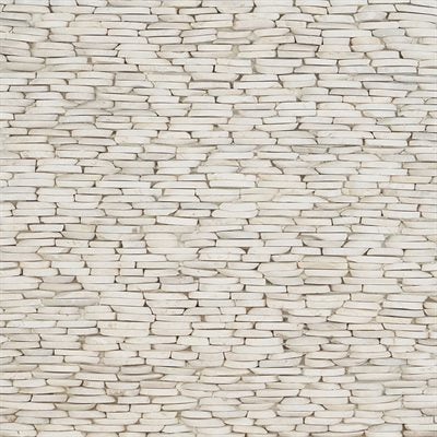 PEBBLESTONE LOVINA WHITE STACKED SLICED NATURAL STONE | DM Cape Tile