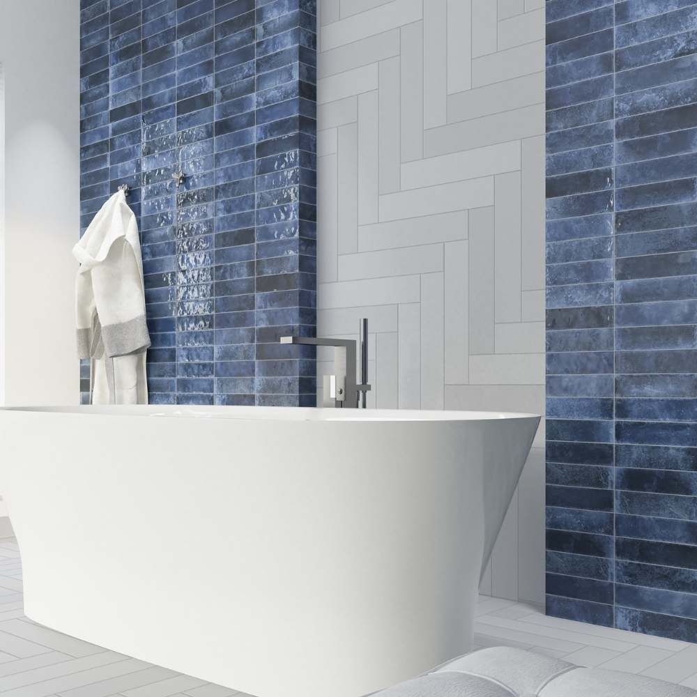 Brunei 3"x10" Azul Ceramic Glossy Tile
