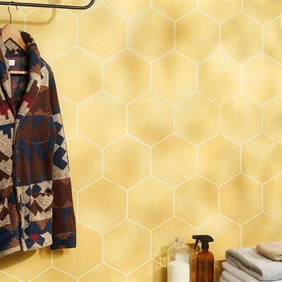 ARIES 2.0 YELLOW 8" HEX | DM Cape Tile