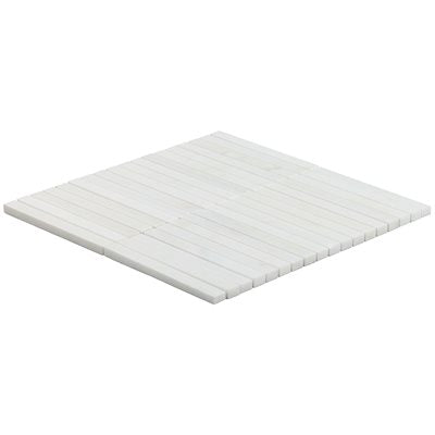 BIANCO DOLOMITE PREMIUM STACKED MOSAIC HONED