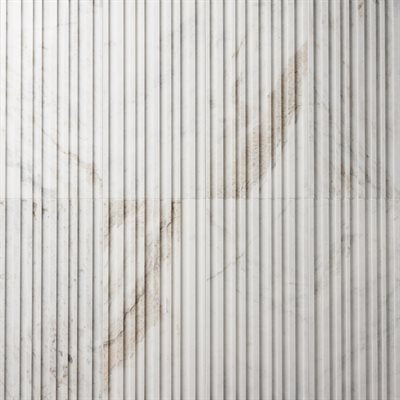 CARVER BARCODE ALASKA WHITE 12X24 DIMENSIONAL POLISHED