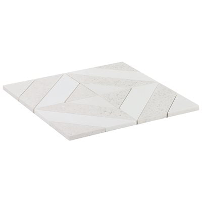 MINNA DIAGONALS BIANCA SALT - TIBET WHITE & TERRAZZO