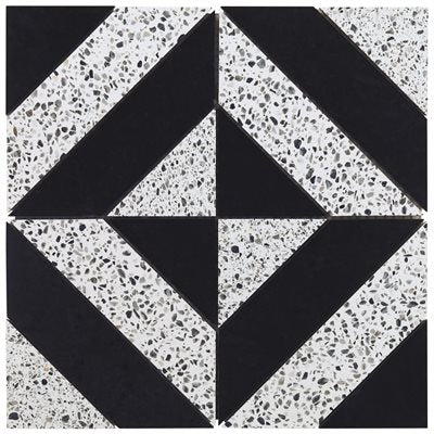 MINNA DIAGONALS NERO TRUFFLE - NERO MARQUINA & TERRAZZO