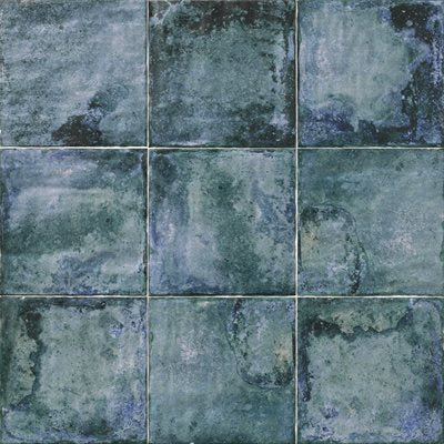ANGELA HARRIS DUNMORE BLU 8X8 FLOOR Blue Ceramic Tile - DM Cape Tile