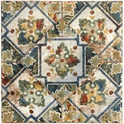 ANGELA HARRIS DUNMORE MICHELI DÉCOR 8X8 Patterned Ceramic Tile - DM Cape Tile