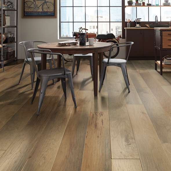 Monument Hickory Scraped Hardwood Floor Tiles By DM Cape Tile