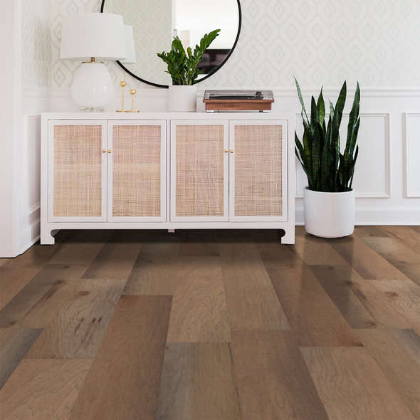 Monument Hickory Scraped Hardwood Floor Tiles By DM Cape Tile