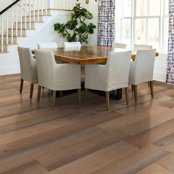 Monument Hickory Scraped Hardwood Floor Tiles By DM Cape Tile