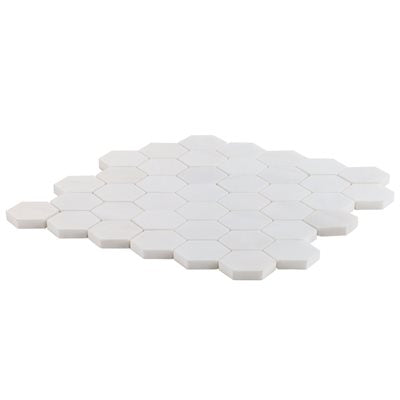 BIANCO DOLOMITE 2” HEX MOSAIC