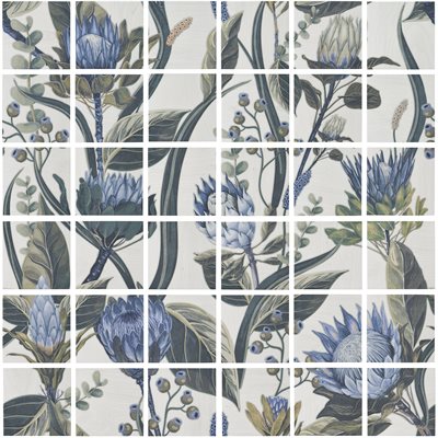 ANGELA HARRIS FLORISTA PROTEA LEAVES MURAL 8X8