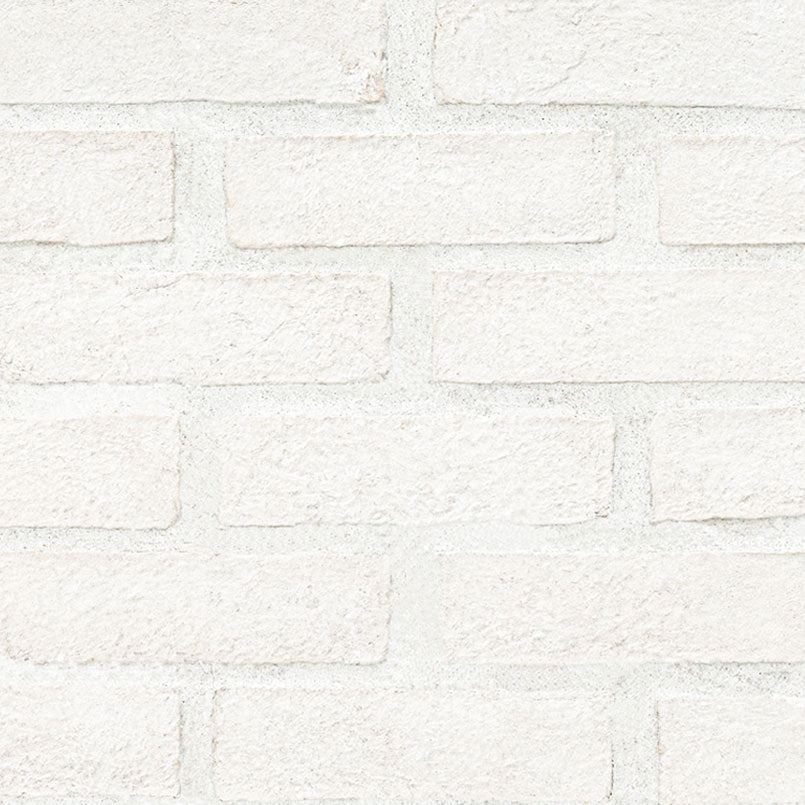 Alpine White Clay Brick 2.25x7.5 Mesh