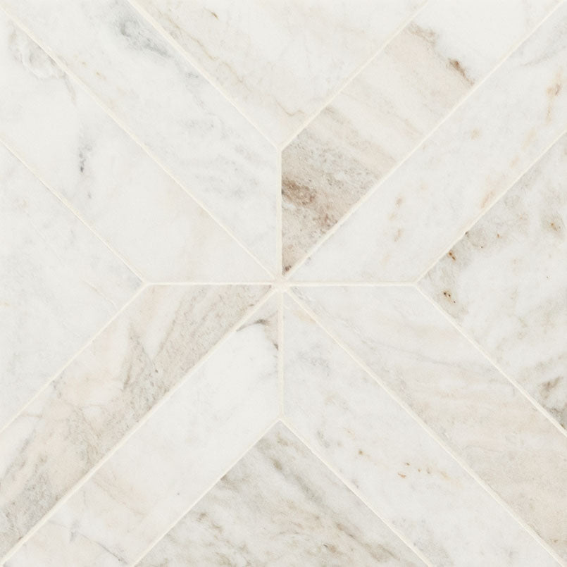 Arabescato Venato White Argyle Pat