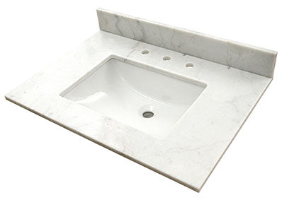 Arabesque Carrara 21"X4"X2cm Sidesplash