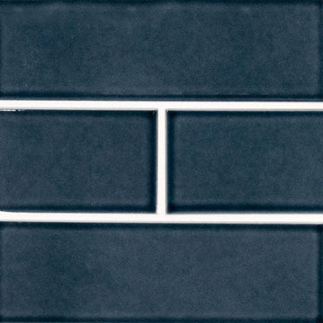 Bay Blue Glazed Handcrafted 4x12