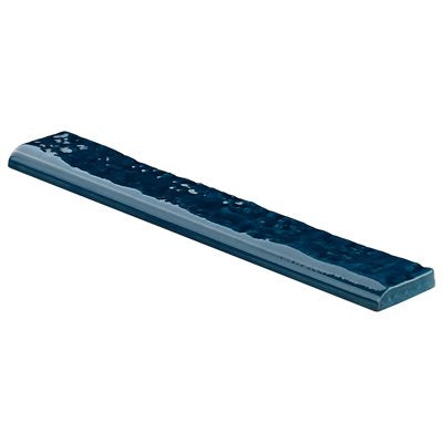 ARTIST SAPPHIRE BLUE 1.5X9 CRACKLED GLOSSY BULLNOSE