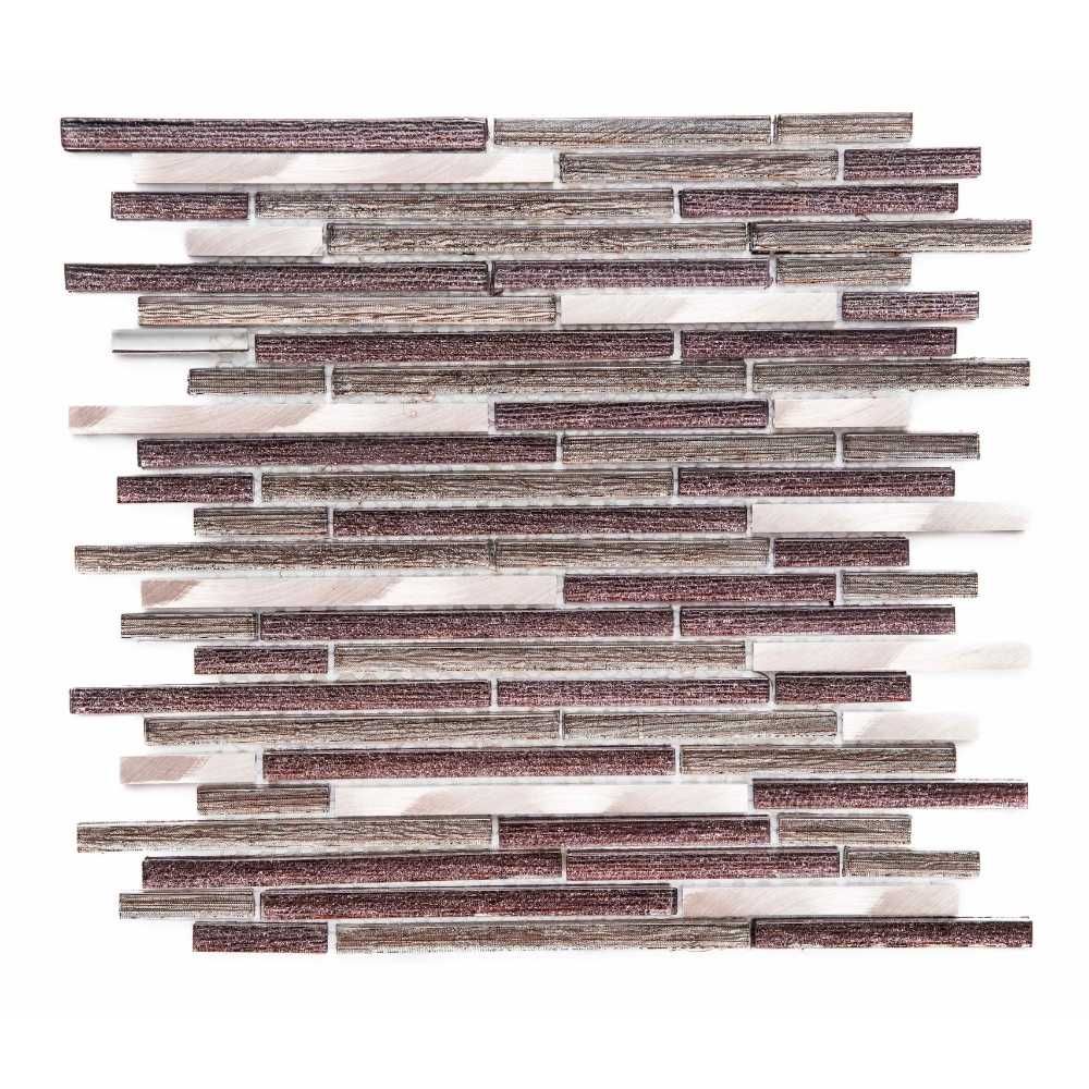 Galaxy Sleek Bronze Glass Shiny Mosaic