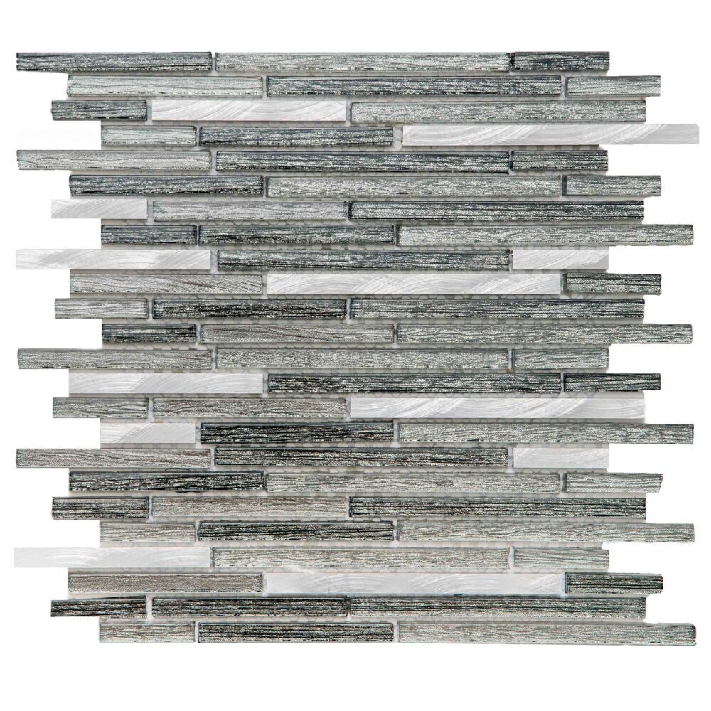 Galaxy Sleek Silver Glass Shiny Mosaic