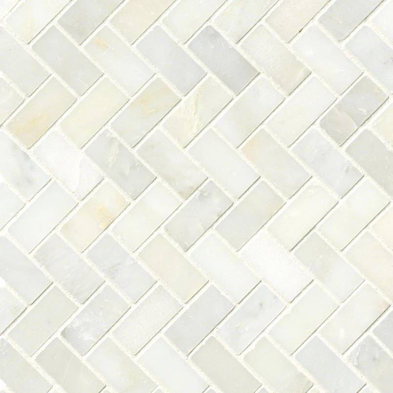 Greecian White Herringbone Polished