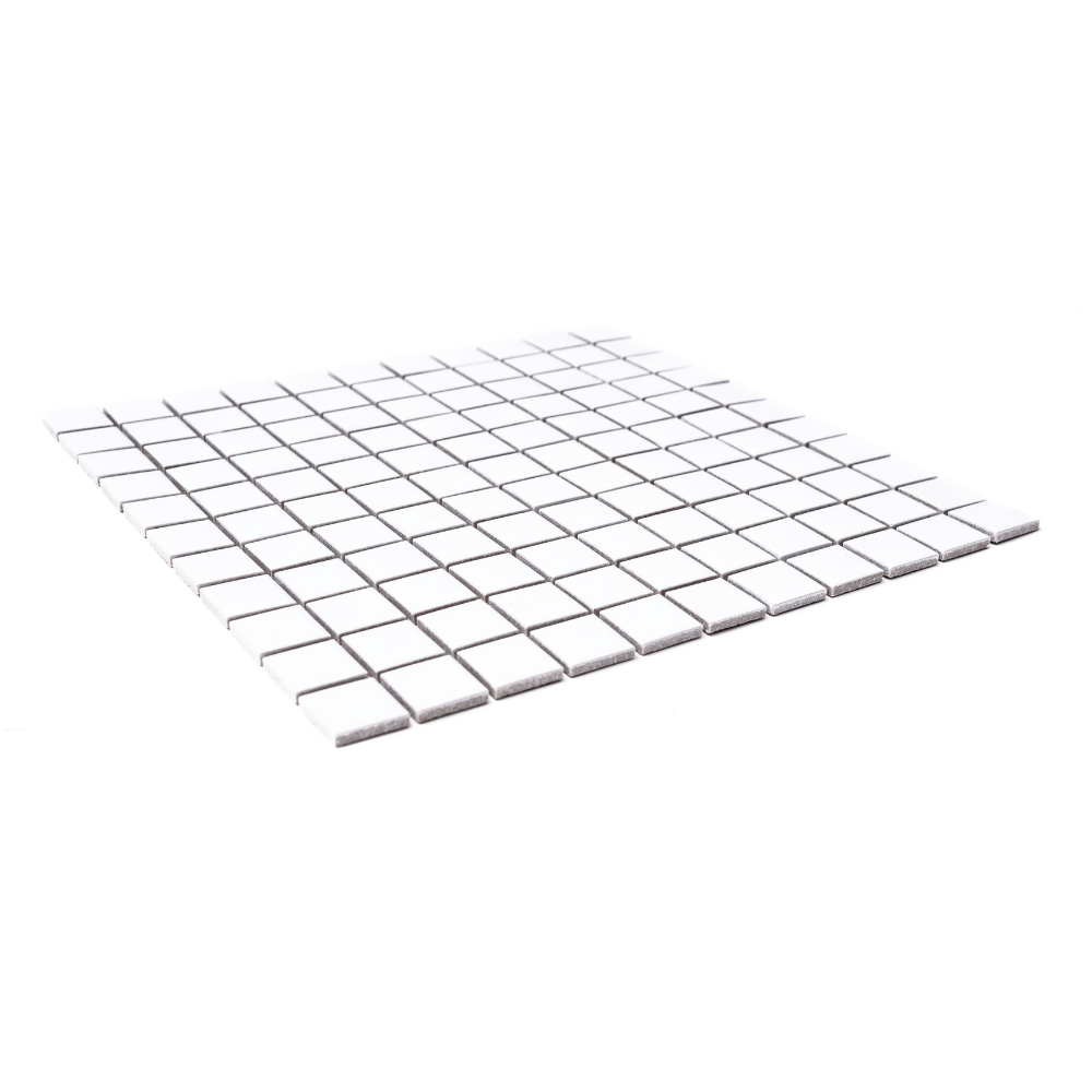 Simply Mosaic Square 1"x1" White Porcelain Matte Mosaic