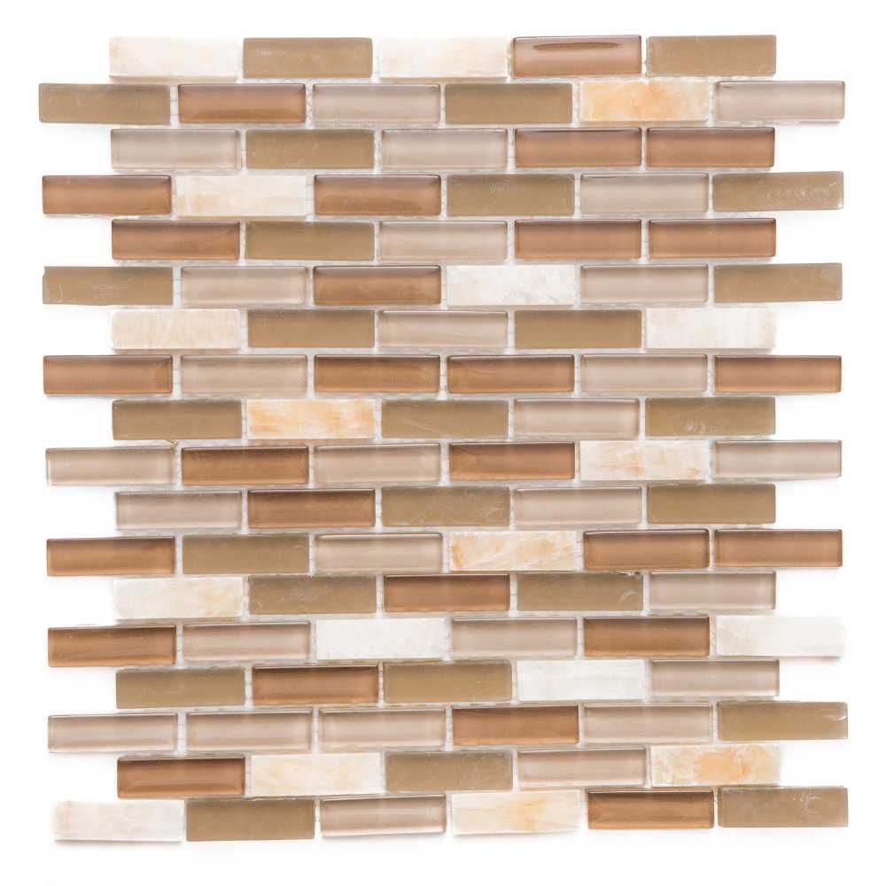 Vetro Marmi Mixed Beige Glass Mixed Mosaic