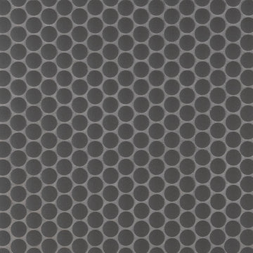Black Matte Penny Round 6mm