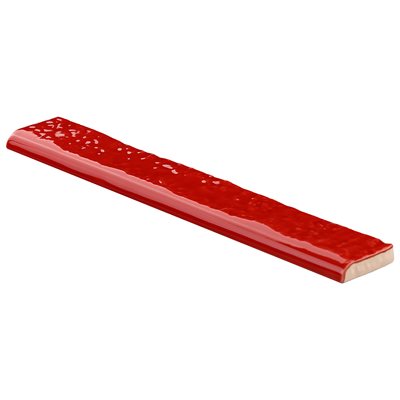 ARTIST CRIMSON RED 1.5X9 GLOSSY BULLNOSE