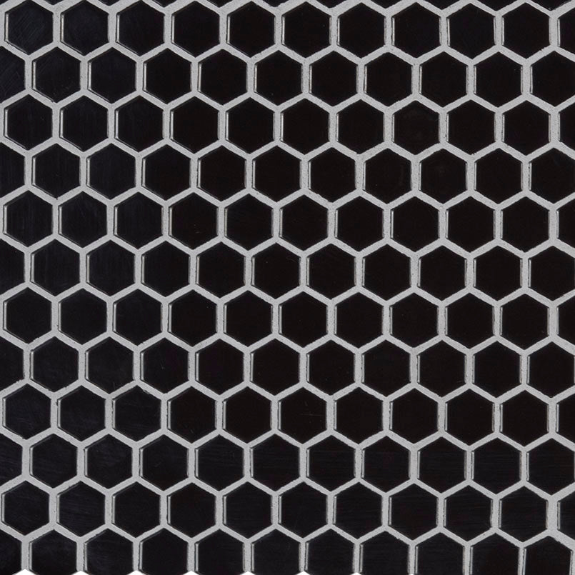 Black Glossy 1" Hex 6mm