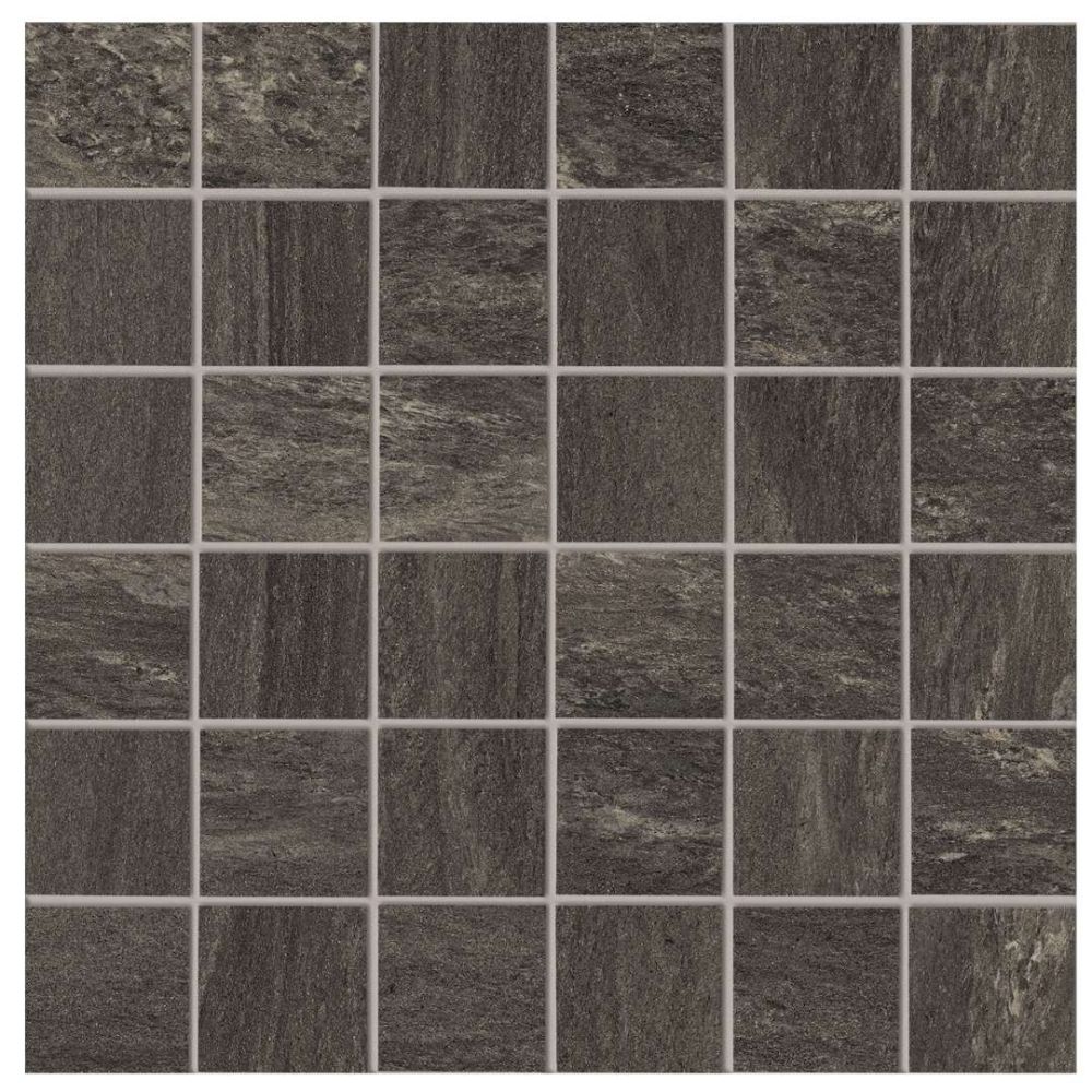 Alp Stone 2"x2" Black Porcelain Matte Mosaic