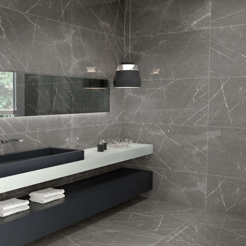 Altamura 24"x48" Silver Porcelain Polished Tile