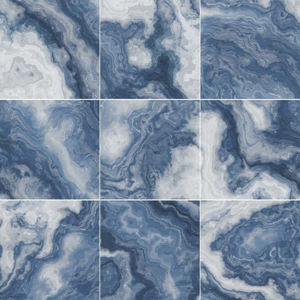 Aruba 6"x6" Azul Porcelain Glossy Tile