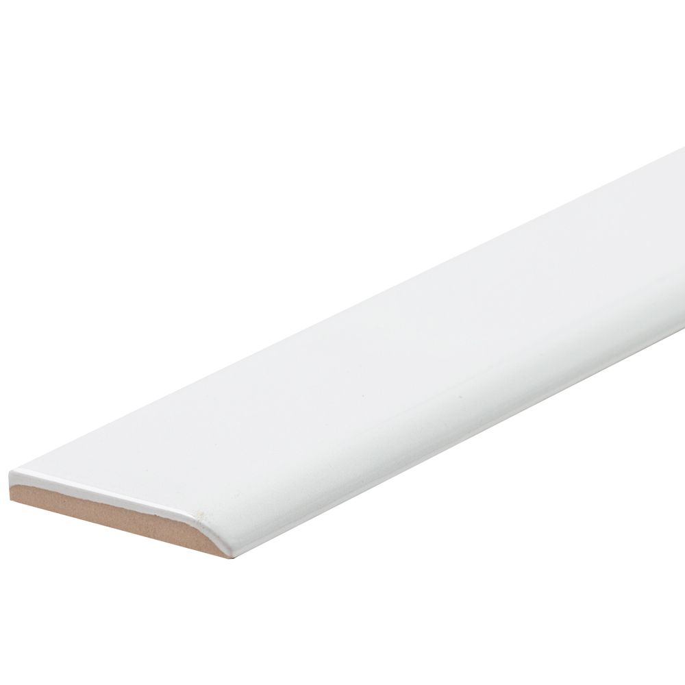 Calacatta Gold 2"x10" Gold Ceramic Glossy Bullnose