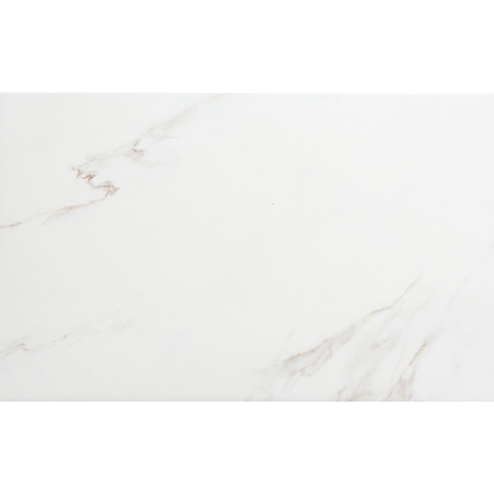 Calacatta 12"x24" White Porcelain Matte Tile