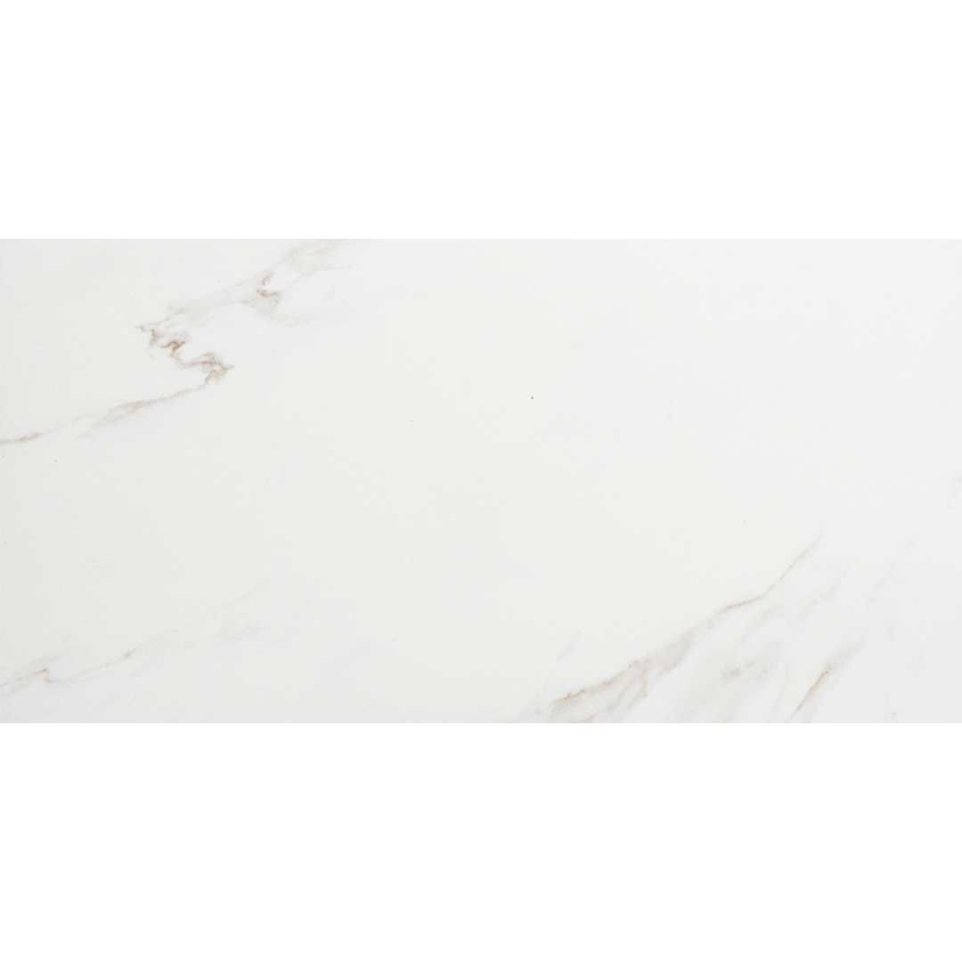 Calacatta 24"x48" White Porcelain Polished Tile