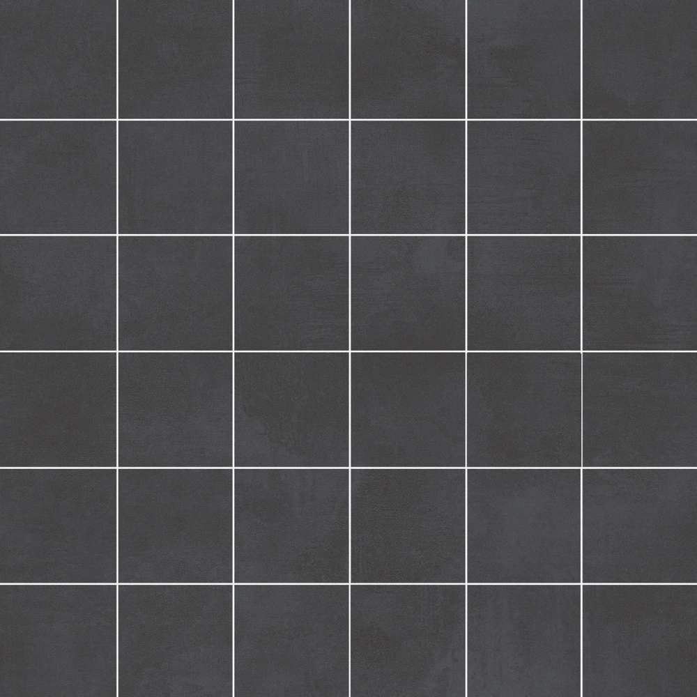 Cemento 2"x2" Negro Porcelain Matte Mosaic