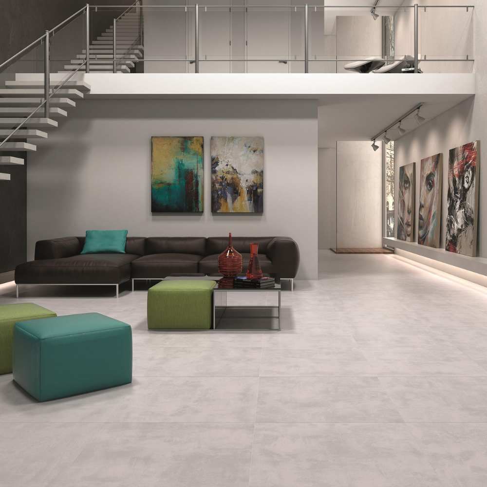 Cemento 24"x24" Blanco Porcelain Matte Tile