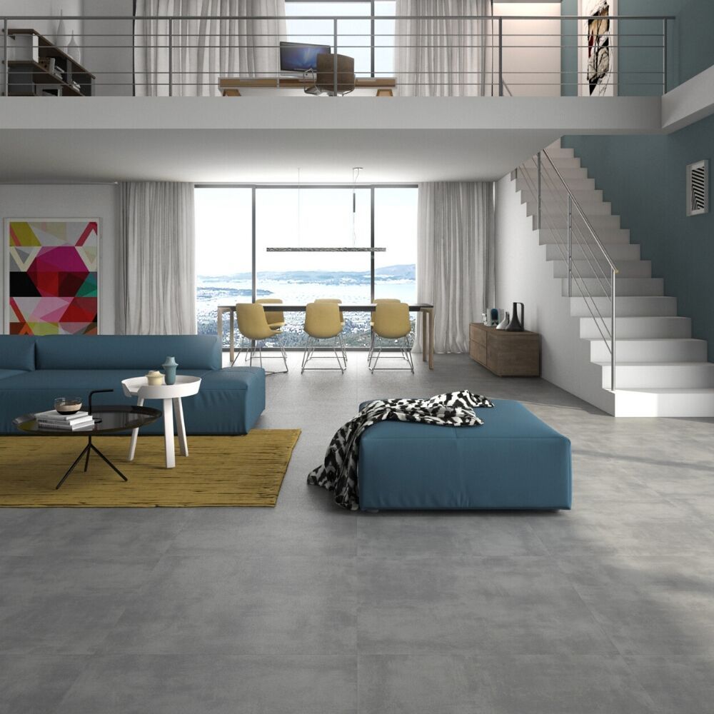 Cemento 24"x24" Gris Porcelain Matte Tile