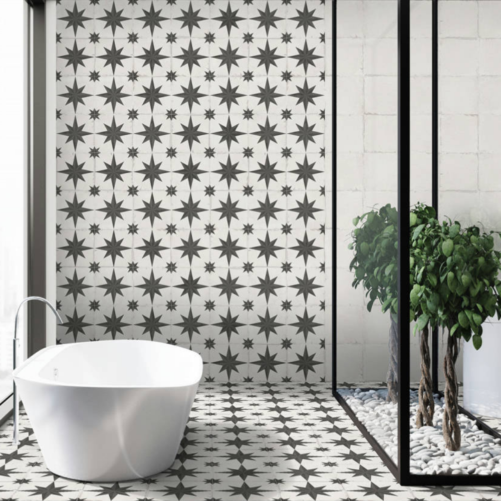 Chez Coco 10"x10" Sun Porcelain Matte Tile