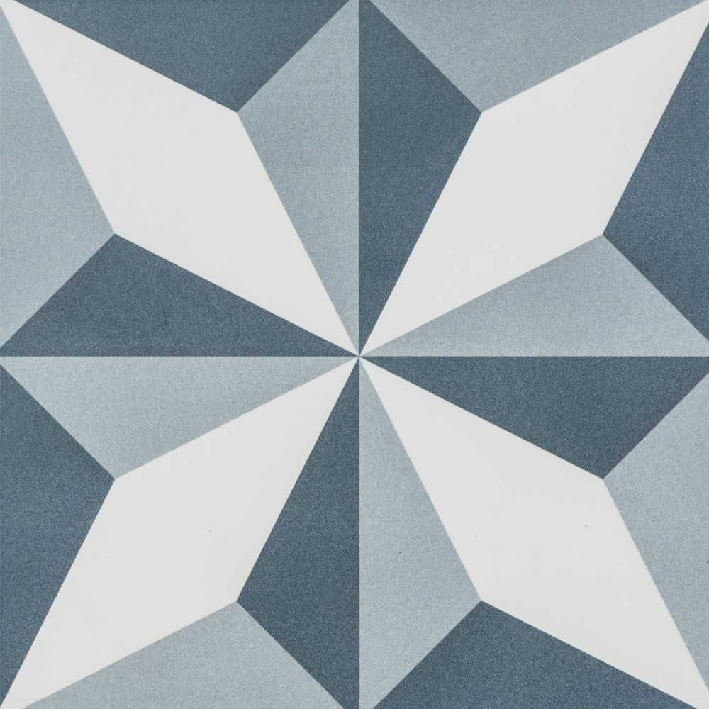 Estrella 10"x10" Marino Porcelain Matte Tile