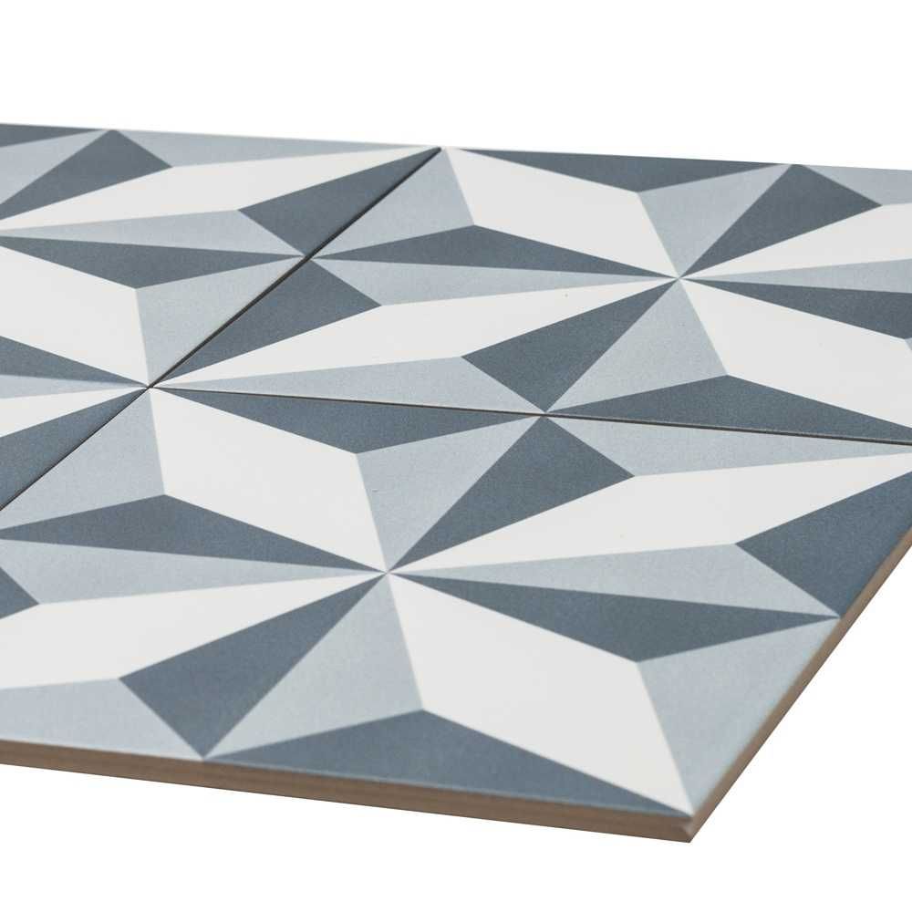 Estrella 10"x10" Marino Porcelain Matte Tile