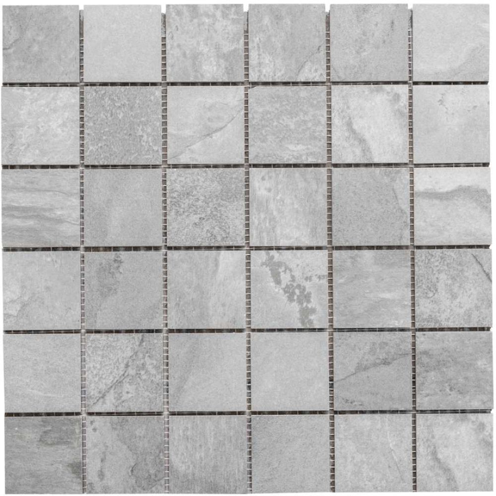 Granville 2"x2" Grey Porcelain Matte Mosaic