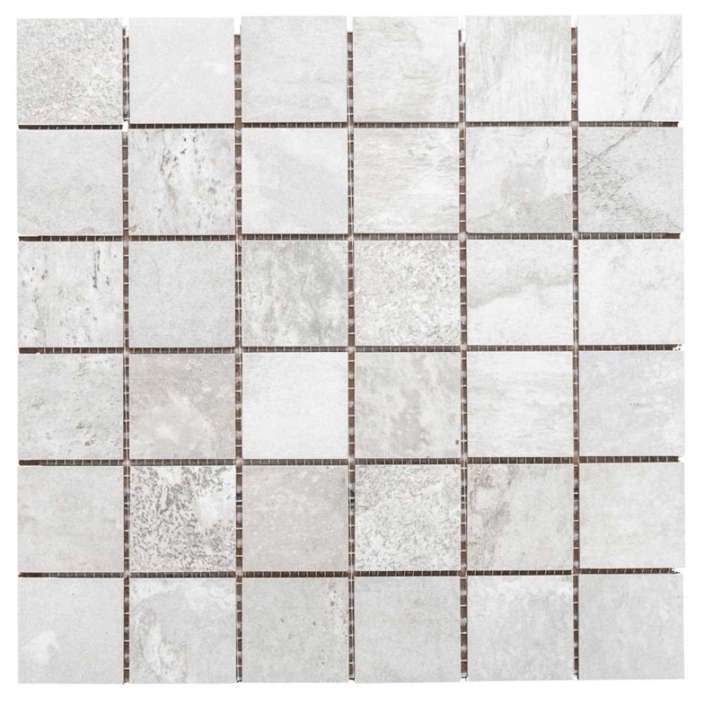 Granville 2"x2" White Porcelain Matte Mosaic