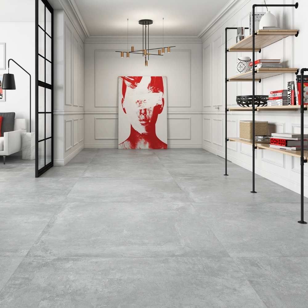 Ground 24"x48" Gris Porcelain Matte Tile