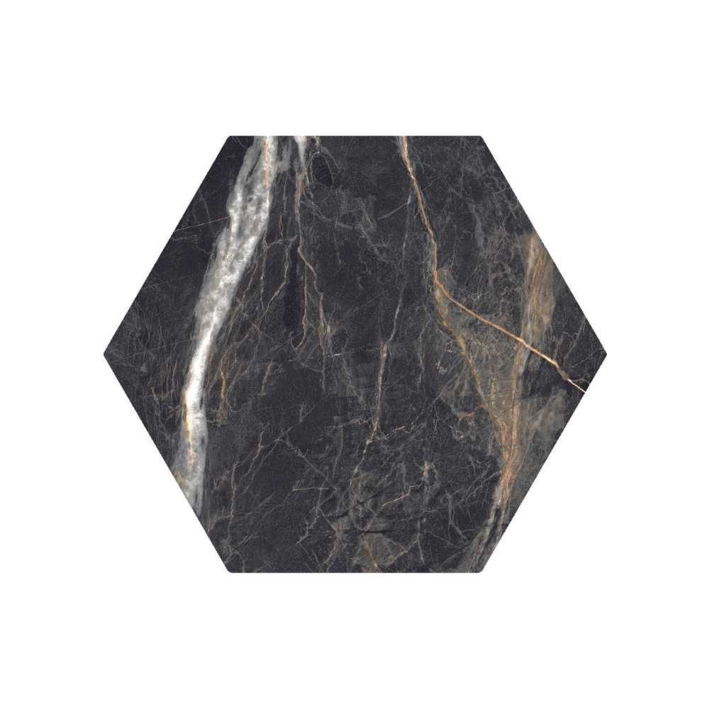 Marquina 8"x9" Gold Porcelain Matte Tile