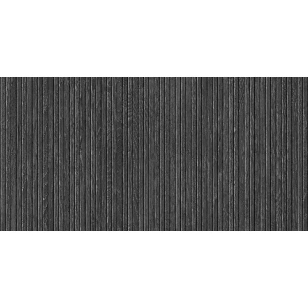 Marquetry 24"x48" Black Porcelain Matte Tile