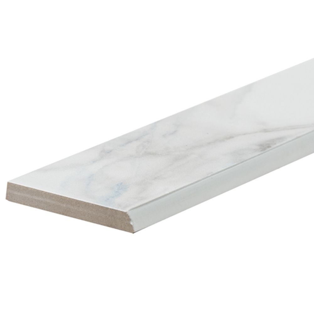 Michelangelo 2"x13" Grey Ceramic Matte Bullnose