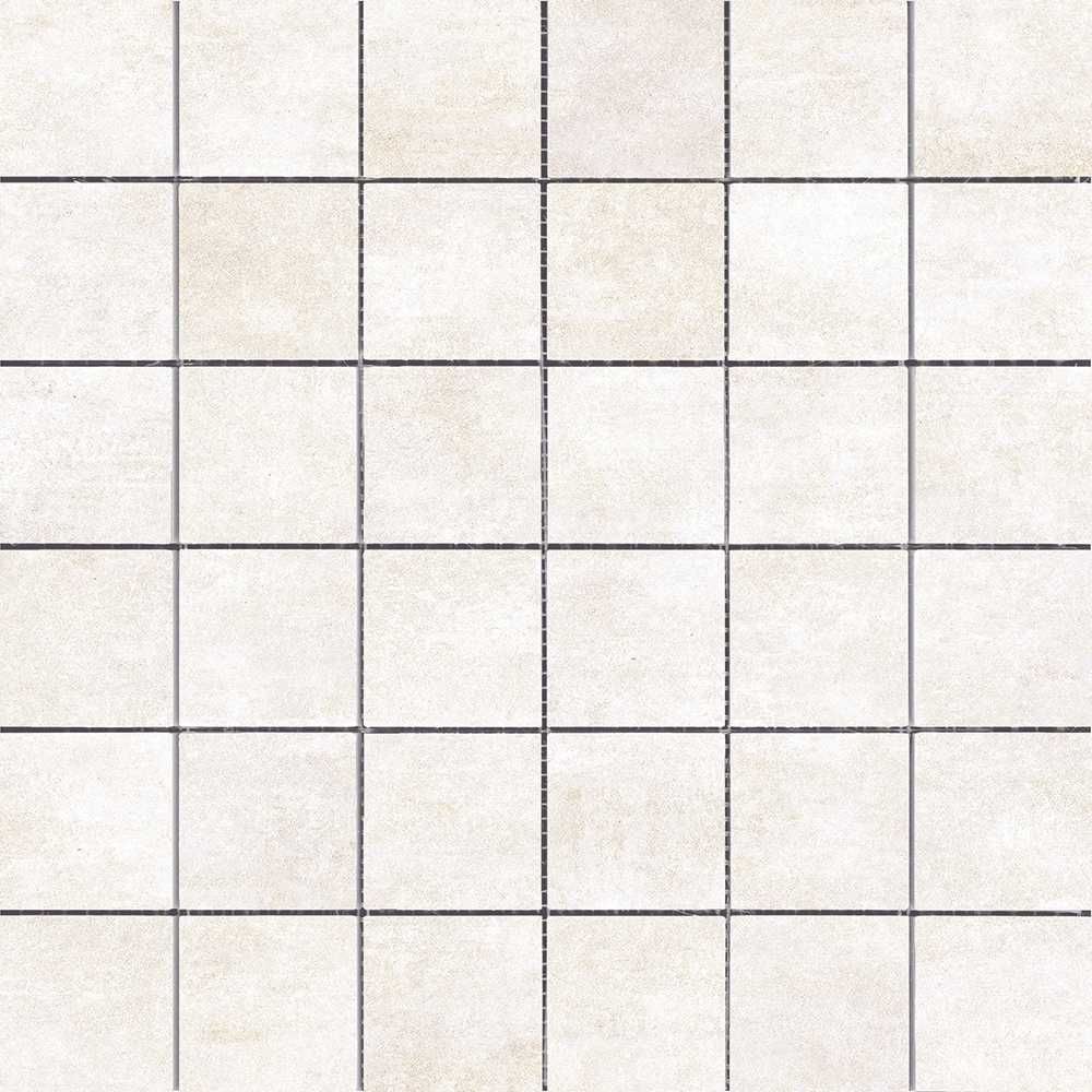 Ocean 2"x2" White Porcelain Matte Mosaic