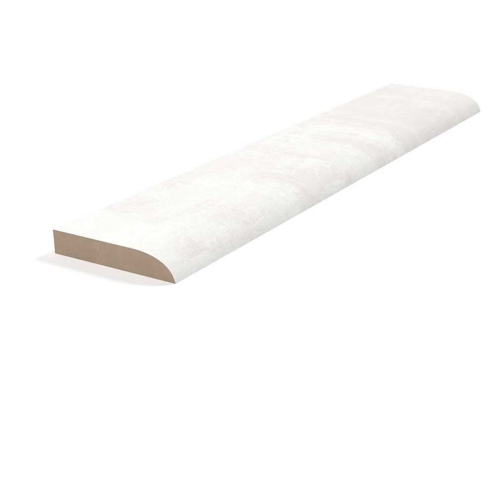 Ocean 2"x10" White Ceramic Matte Bullnose