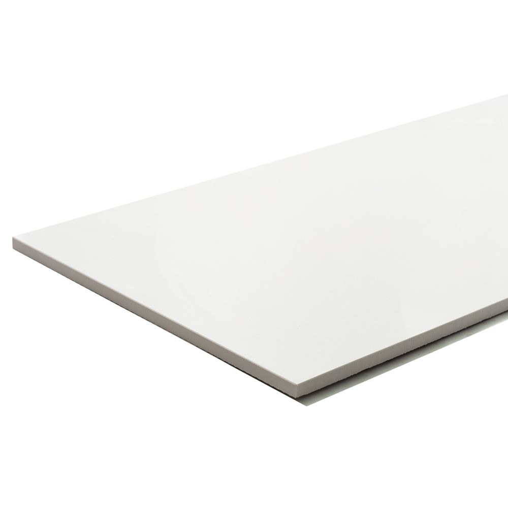 Prexious Silk 12"x24" White Porcelain Matte Tile