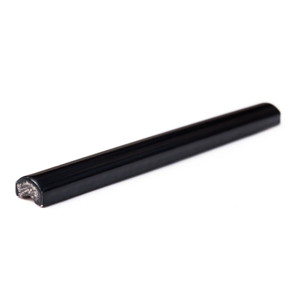 Simply Brilliant .5"x6" Black Ceramic Glossy Pencil