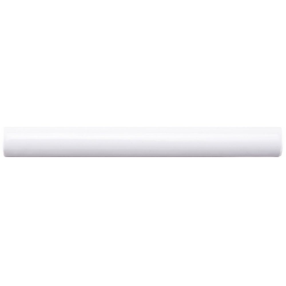 Simply Brilliant .5"x6" White Ceramic Glossy Pencil